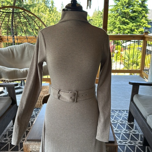 Club Monaco | Melissah Knit Long Sleeve Belted Dress - Picture 7 of 9